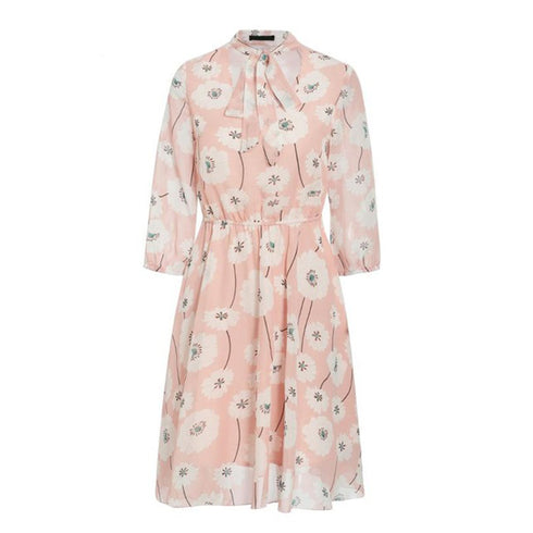 Bow print tie A-line skirt - ROUTINE FASHION